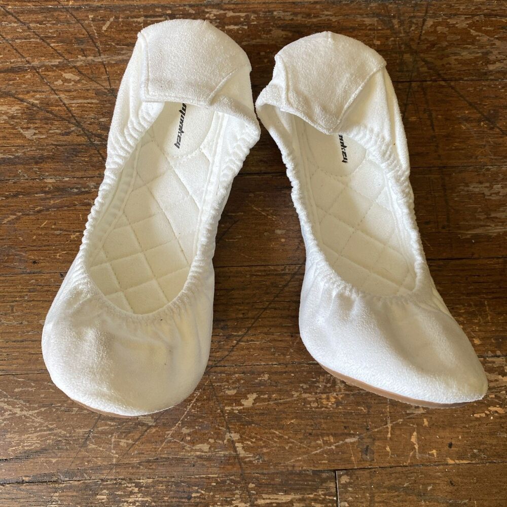 FUNKYMONKEY Women's Ballet Flats Soft Round Toe Comfortable Shoes Size 8